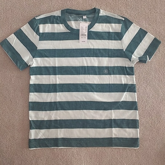 PacSun Tops - NWT PacSun Basics Green Stripe Short Sleeve Tee